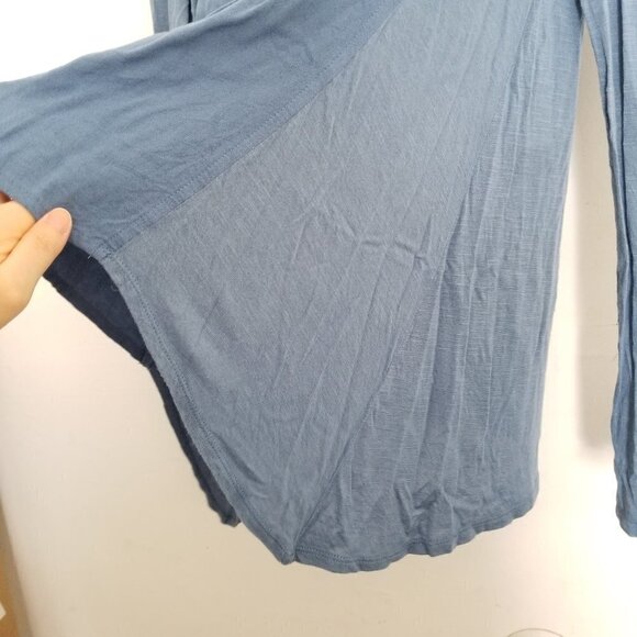 Lucky Brand Mixed Material Button Down Top Size XS - Picture 9 of 11